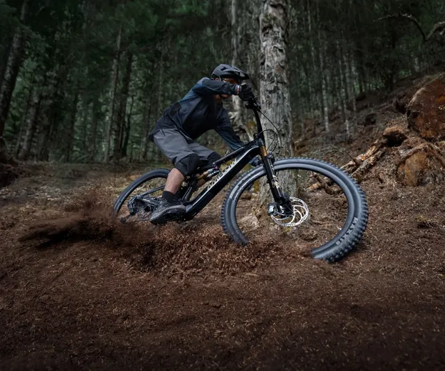 Amflow PL im Einsatz auf einem Waldtrail