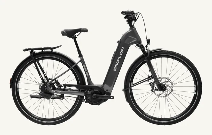 Simplon Chenoa :e Low in Graphitgrau, E-Bike mit tiefem Einstieg