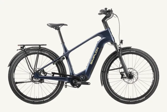 Simplon Kagu :ePinion High in Stahlblau, Trekking-E-Bike mit Pinion-Getriebe